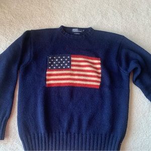 Vintage Ralph Lauren Polo Flag Sweater